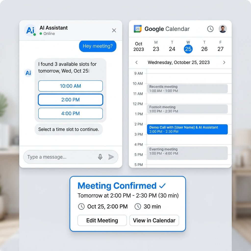 Assertiv AI Google Calendar Meeting Booking