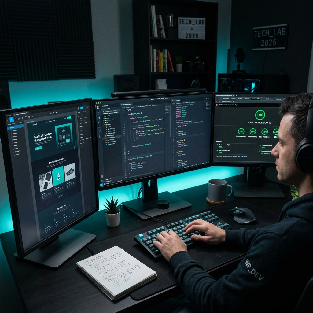 Custom WordPress theme development with clean code