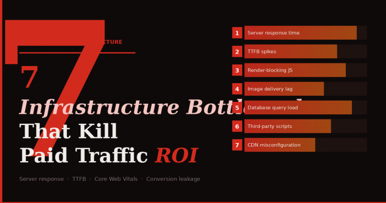 7 Infrastructure Bottlenecks That Kill Paid Traffic ROI