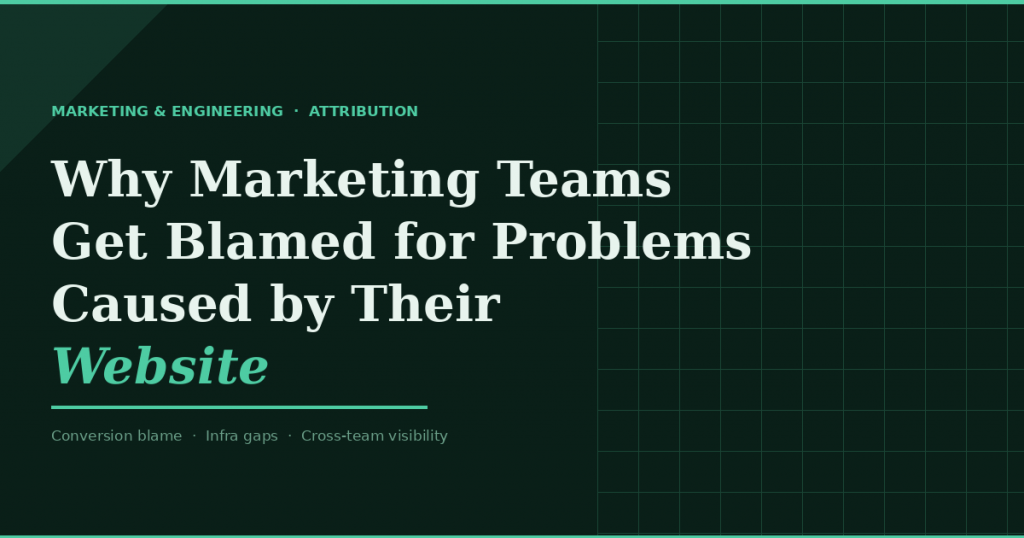 Why Marketing Teams Get Blamed for Problems Caused by Their Website