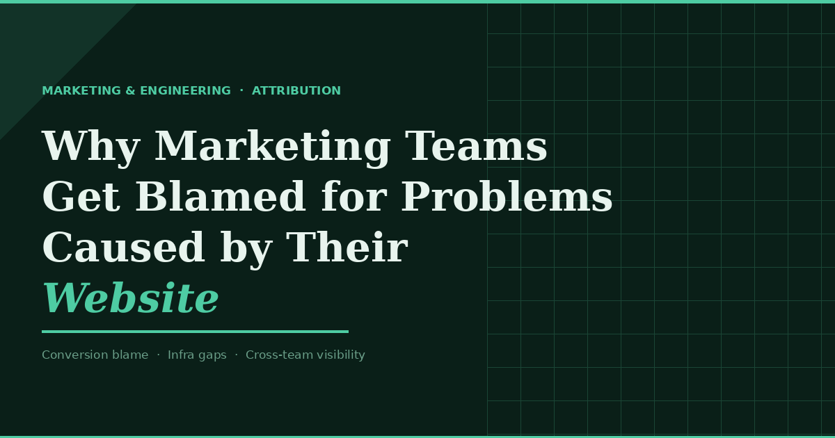 Why Marketing Teams Get Blamed for Problems Caused by Their Website
