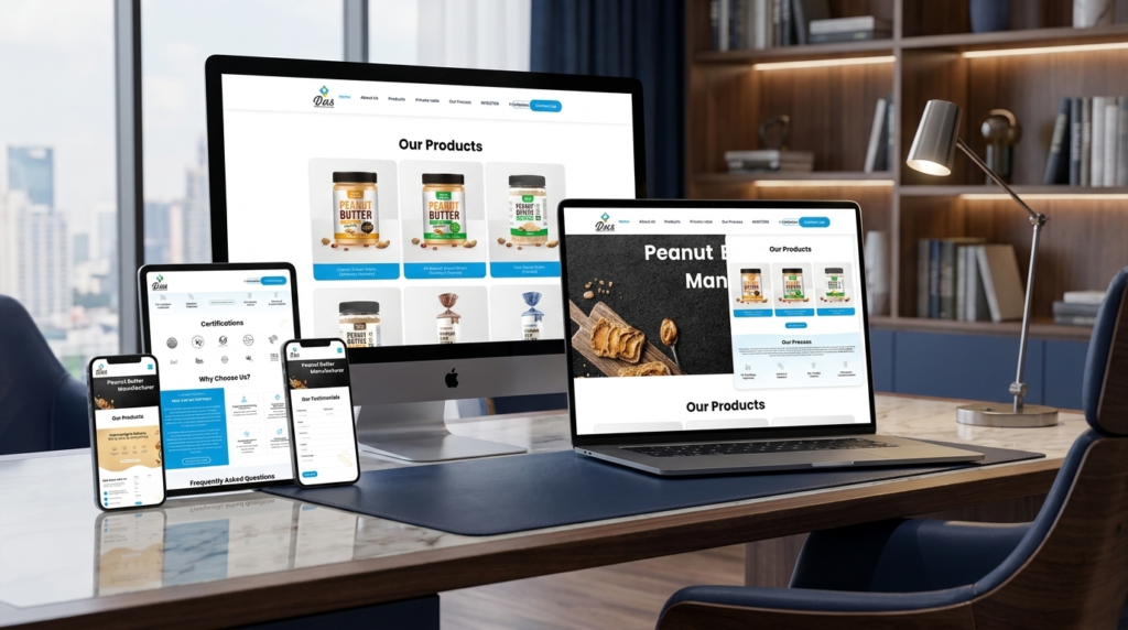 Das Food India – Premium Peanut Butter & Superfoods Manufacturing Website