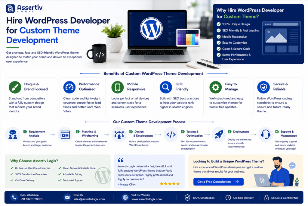 Hire WordPress Developer for Custom Theme Development