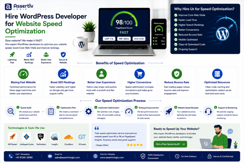 Hire WordPress Developer for Website Speed Optimization