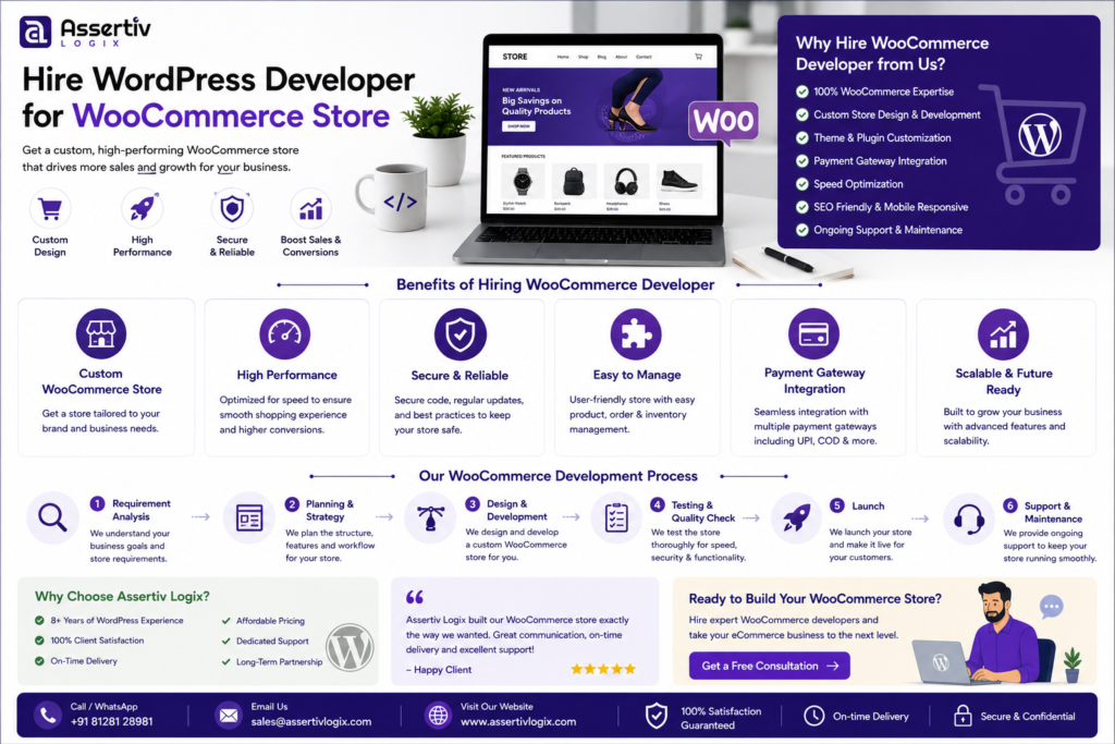 Hire WordPress Developer for WooCommerce Store
