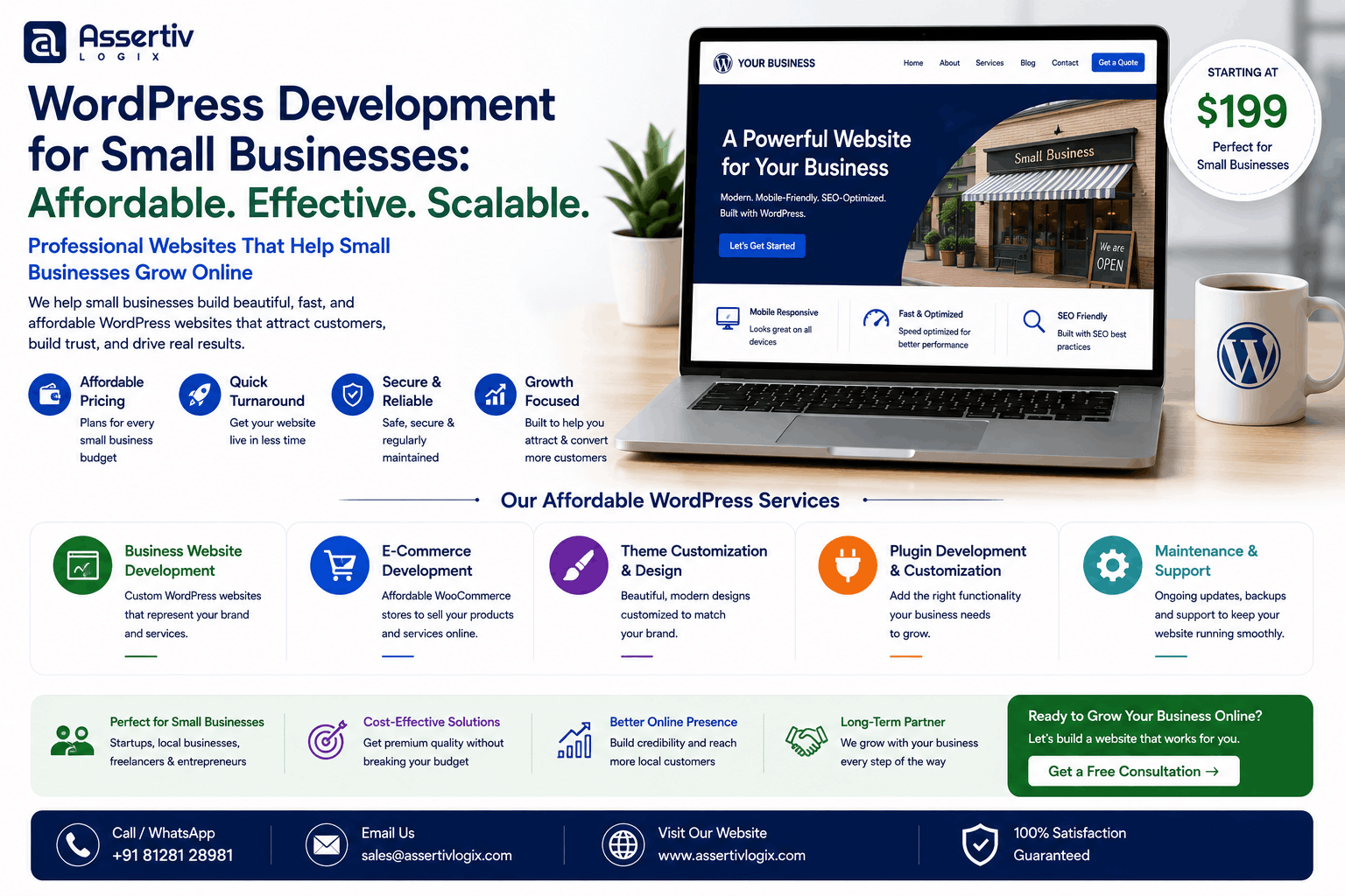WordPress Development for Small Businesses: Affordable