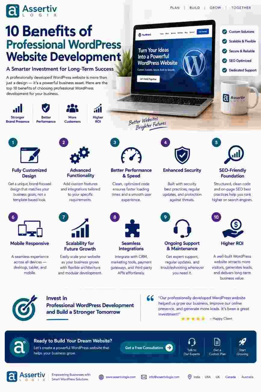 10 Benefits of Professional WordPress Website Development