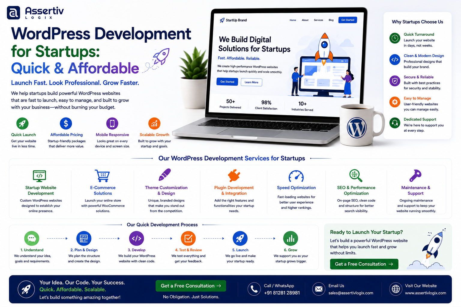 WordPress Development for Startups: Quick & Affordable