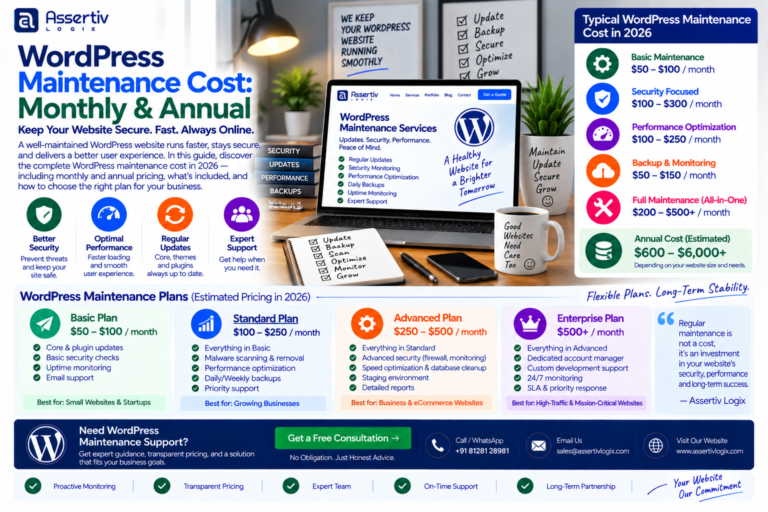 WordPress Maintenance Cost: Monthly & Annual