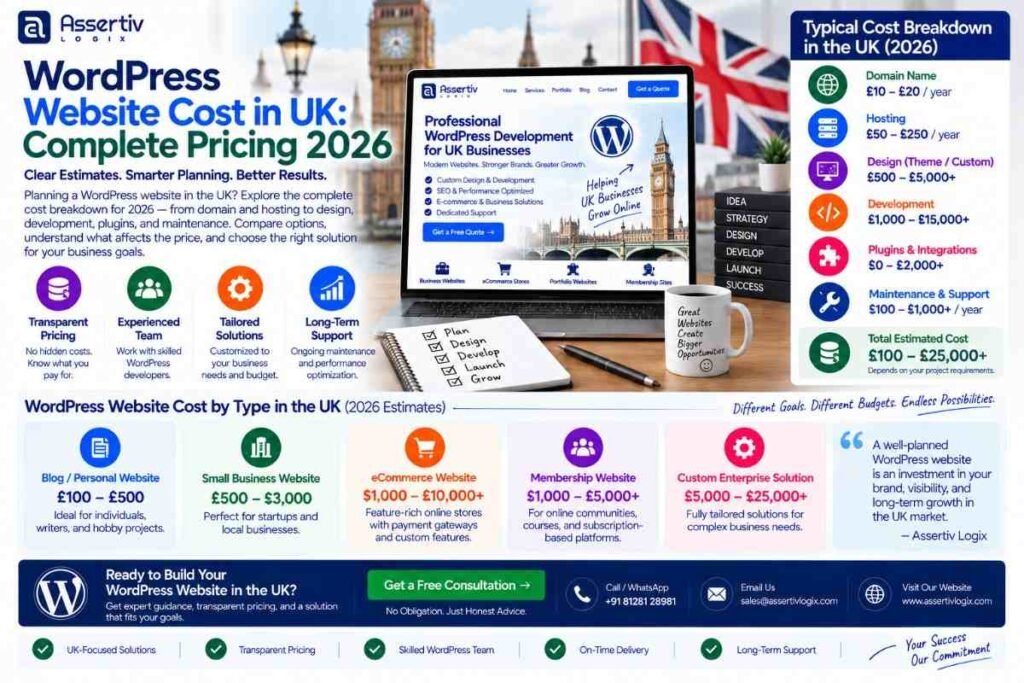 WordPress Website Cost in UK: Complete Pricing
