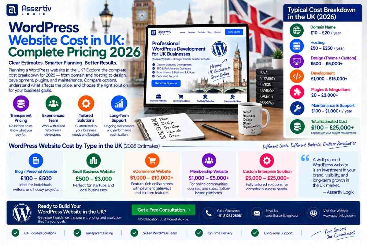 WordPress Website Cost in UK: Complete Pricing