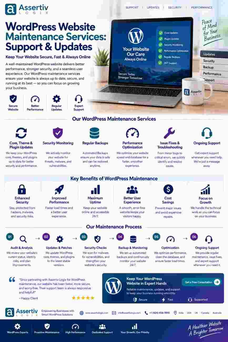 WordPress Website Maintenance Services Support & Updates
