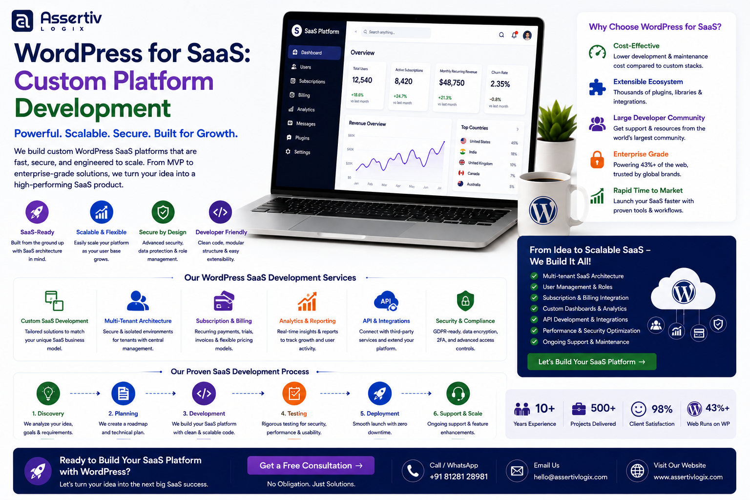 WordPress for SaaS: Custom Platform Development